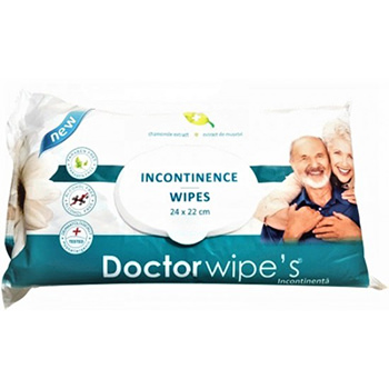 DOCOR WIPES INCONTINENTA SERVETELE UMEDE 72buc